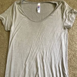 EUC XXS Solid Light Gray Lularoe Classic